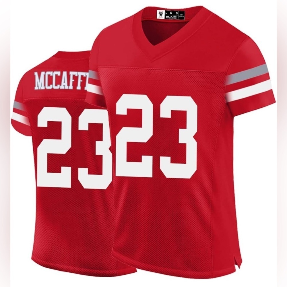 NEW- San Francisco 49ers Christian McCaffrey Stitched Jersey  SIZE: 3XL